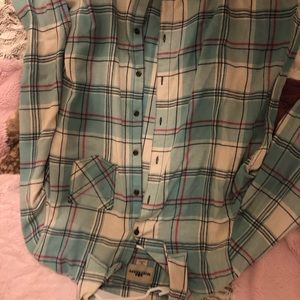 blue & pink flannel